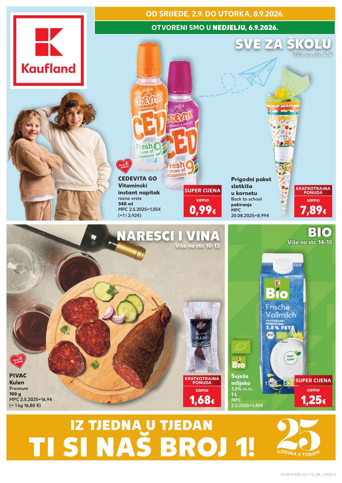 kaufland katalog od 02.09.2026. - Sve za školu, naresci i vina...