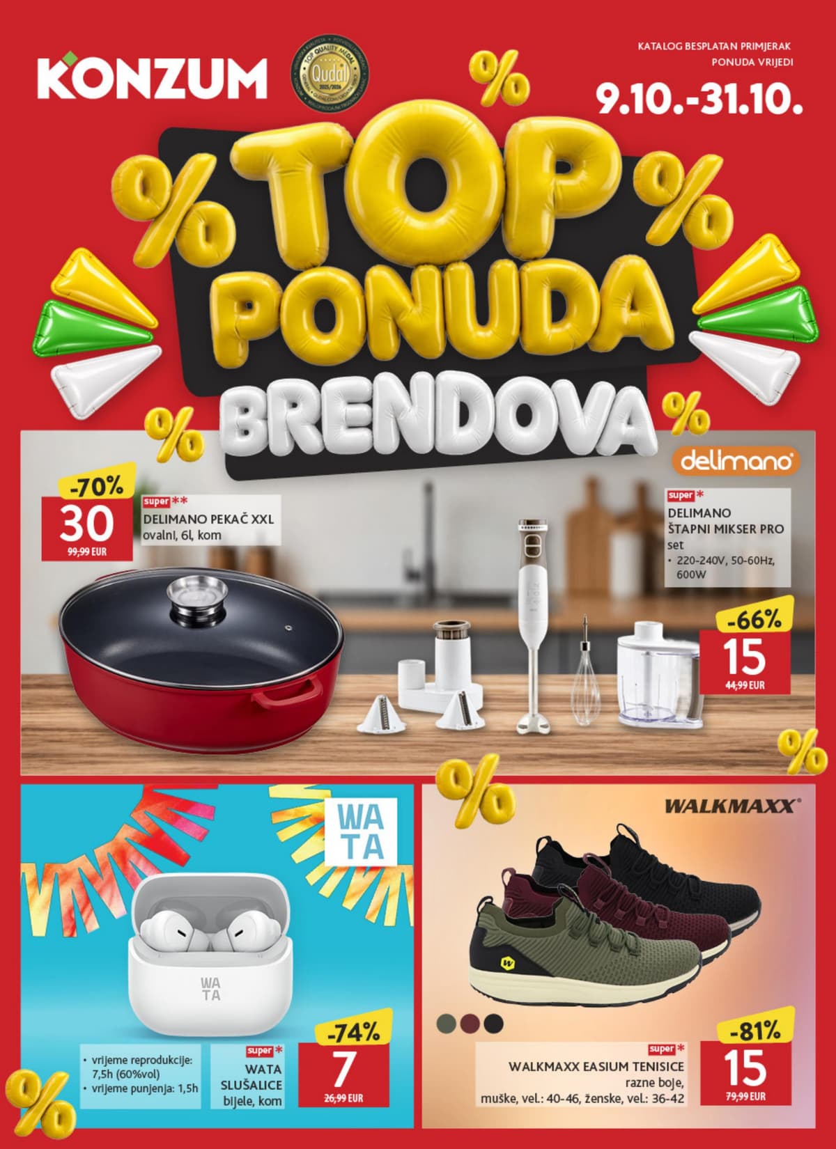 konzum katalog od 09.10.2026. - Top ponuda brendova