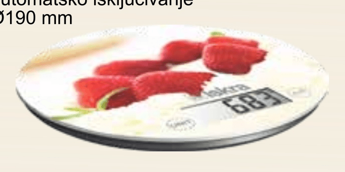 Kuhiniska vaga Iskra GKS1560-SB Ø190 mm - Akcija u trgovini KTC