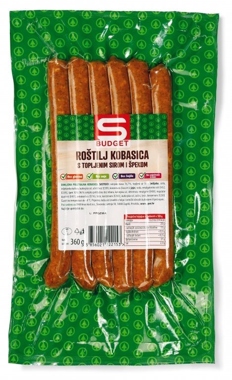 Grill kobasice 400 g - Akcija u trgovini Spar