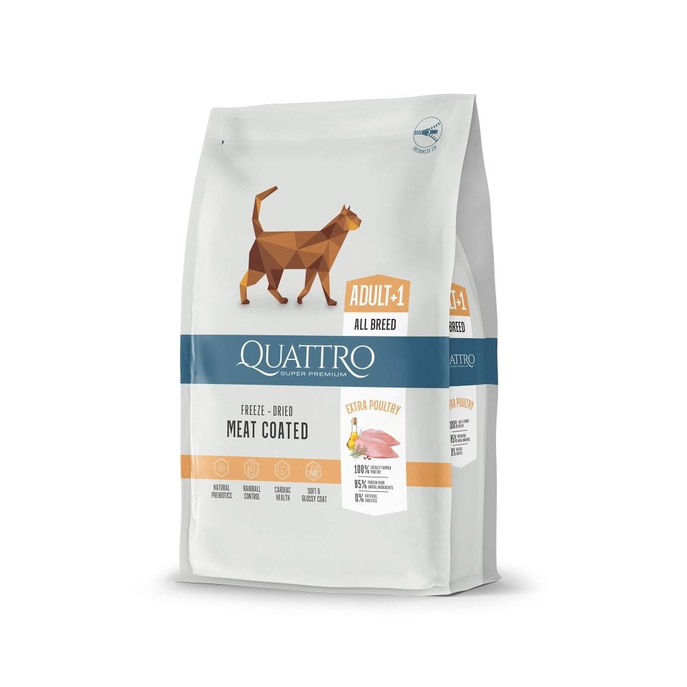 Quattro Adult Hrana za Mačke Perad 1.5 kg - Akcija u trgovini Pet Home