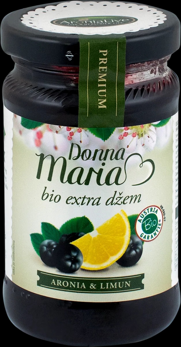 AroniaLive Donna Maria Bio Extra Džem aronija i limun 235 g - Akcija u trgovini Dm