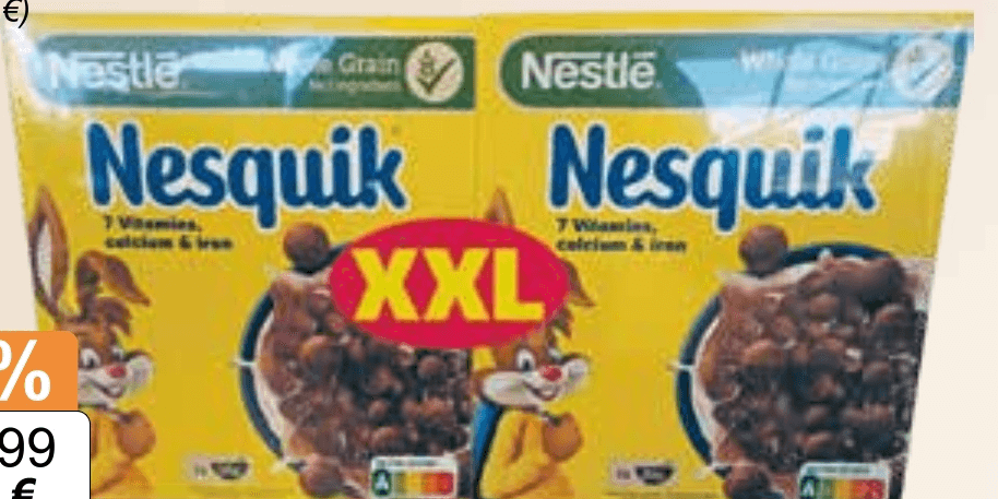 Žitarice Nesquik Nestle 2 * 225 g - Akcija u trgovini KTC