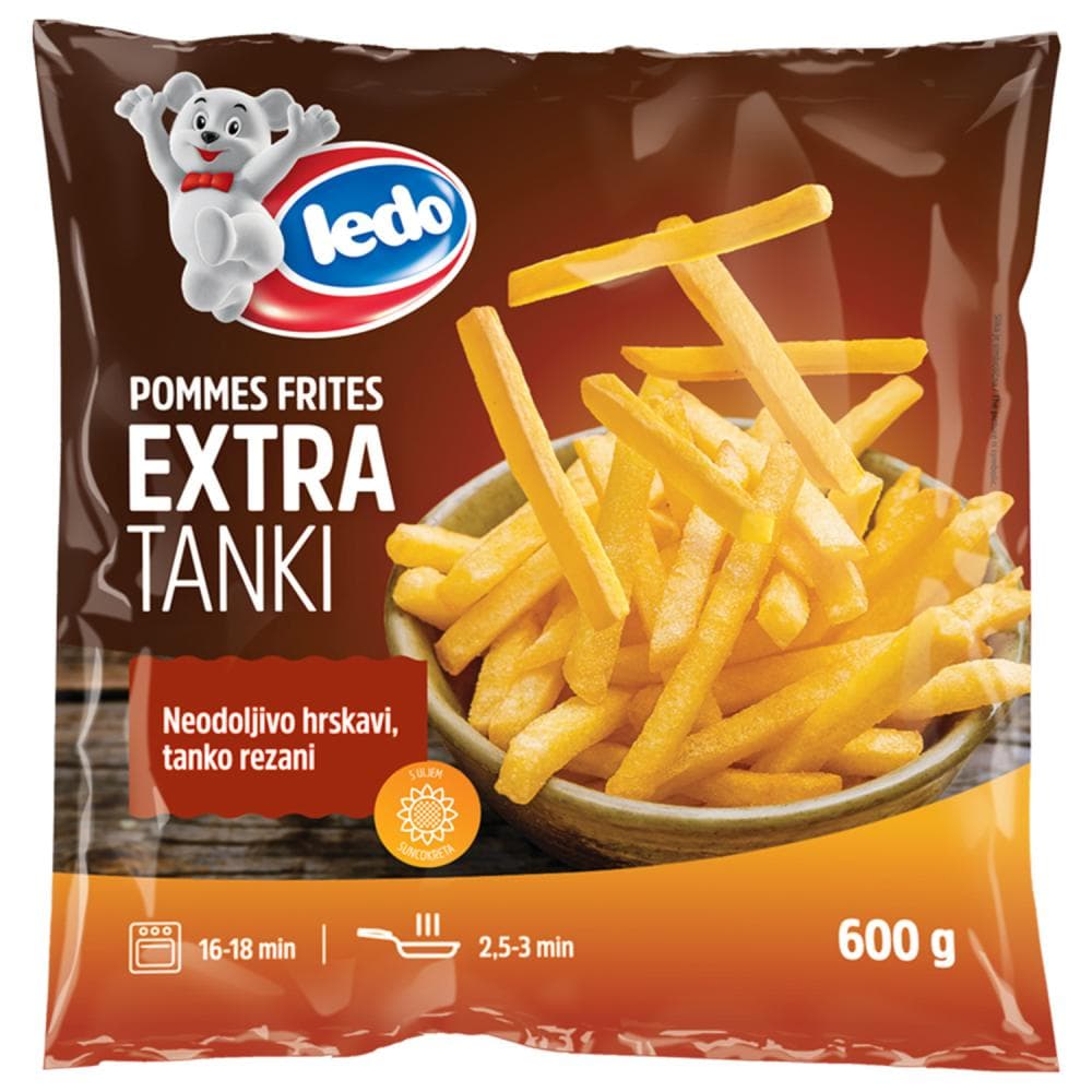Ledo pommes frites extra tanki 600 g Akcija u trgovini Kaufland
