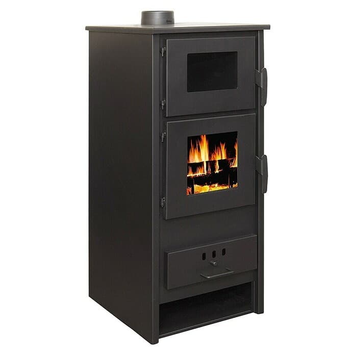 Kamin na drva 'Taurus' d 46 x š 46 x v 100 cm, Ø dimovodne cijevi 12 cm, za prostorije do 200 m³ Akcija u trgovini Bauhaus
