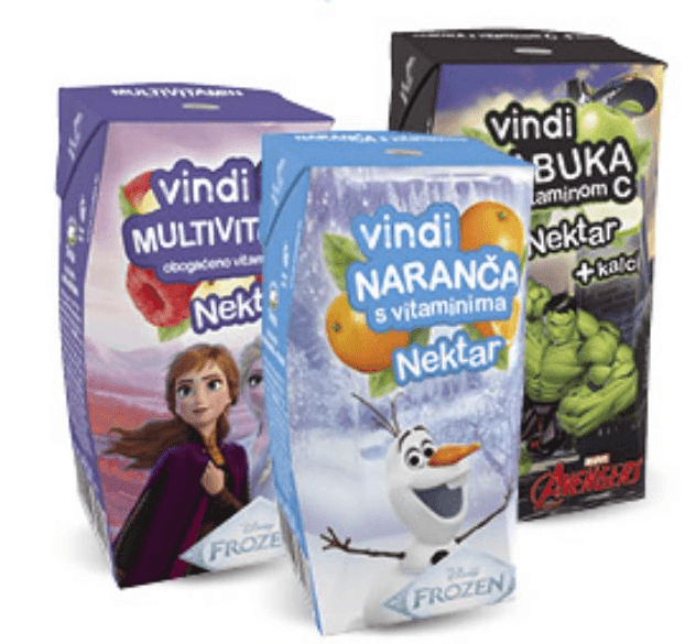 Vindi Disney nektar 0,2 l Akcija u trgovini Konzum