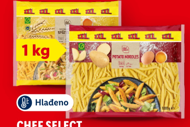 Chef Select Svježa tjestenina 1 kg Akcija u trgovini Lidl