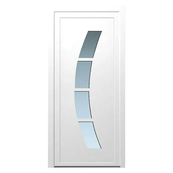 PVC ulazna vrata Milano KF740 bijela š 110 x v 210 cm Akcija u trgovini Bauhaus
