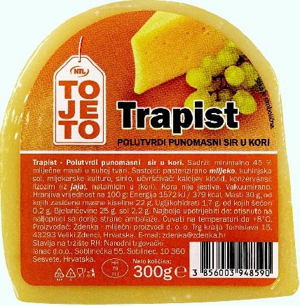 Sir ToJeTo Trapist u kori 300 g - Akcija u trgovini Boso