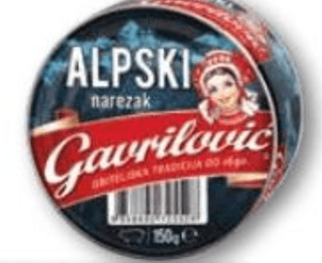 Alpski narezak Gavrilović 150 g Akcija u trgovini KTC