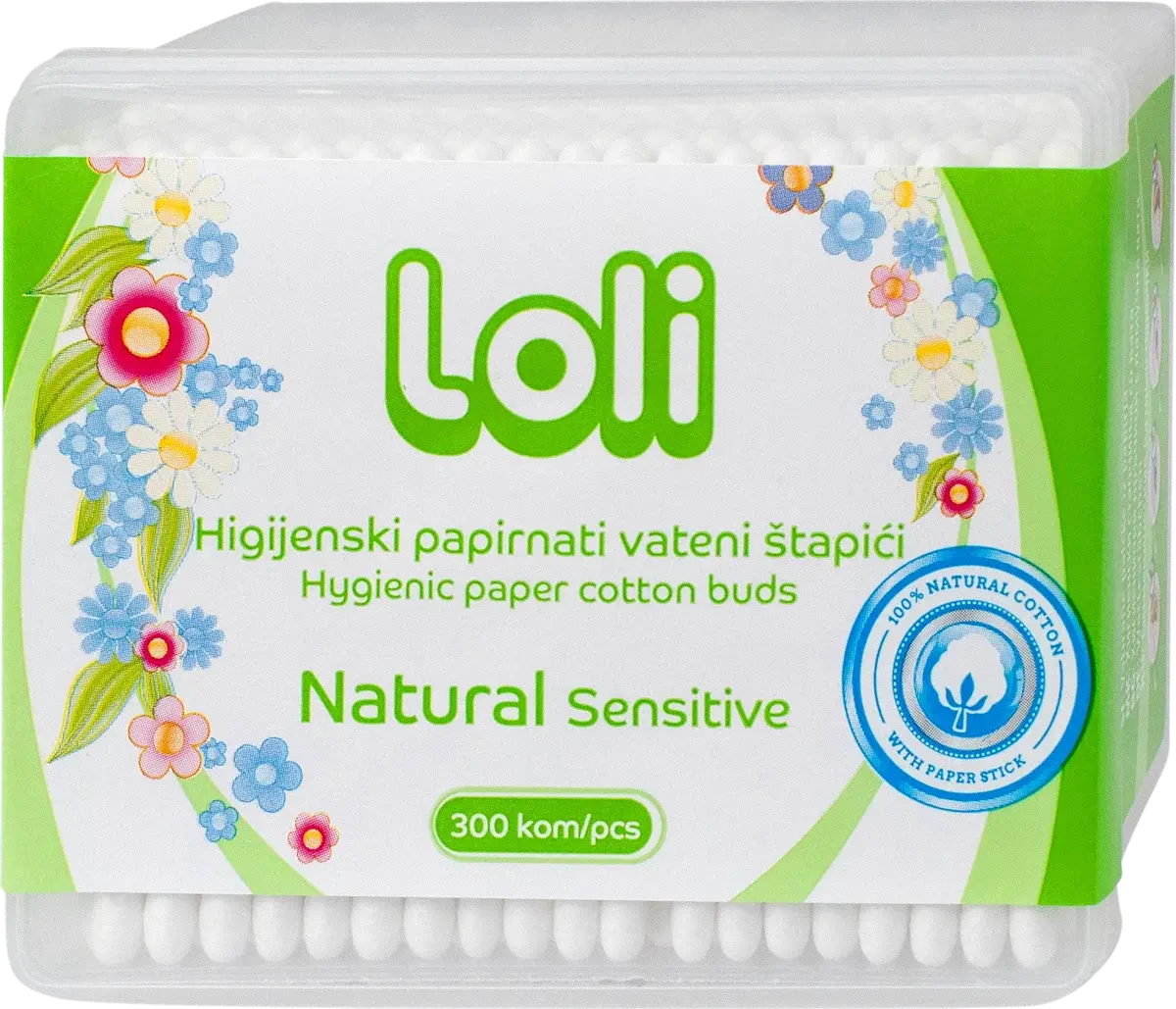 Loli higijenski papirnati štapići 200 kom. Akcija u trgovini Dm