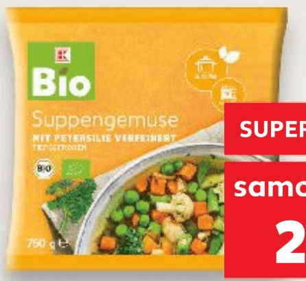 Bio povrće za juhu 750 g Akcija u trgovini Kaufland