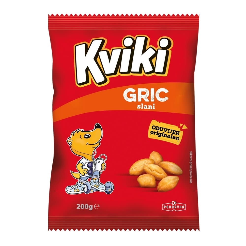 Snack prženi slani Gric 200 g Kviki Akcija u trgovini NTL