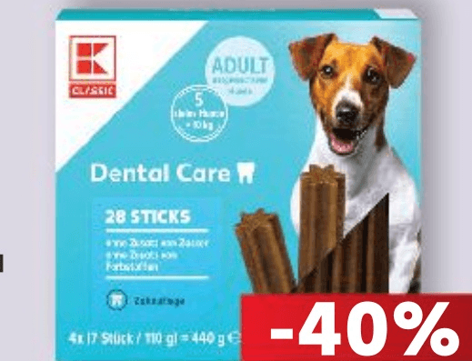 K Classic Poslastica za pse štapići 440 g - Akcija u trgovini Kaufland