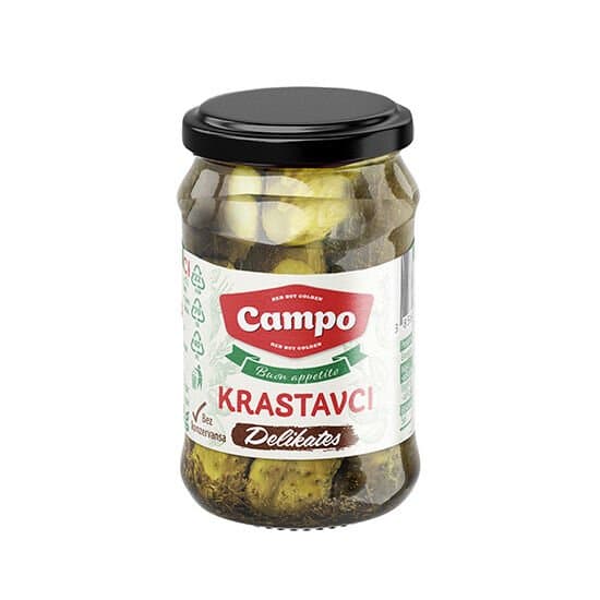 Campo krastavci Delikates 360 g Akcija u trgovini Plodine