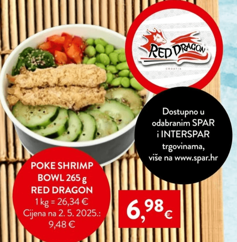 Poke Shrimp Bowl 265 g Red Dragon - Akcija u trgovini Spar