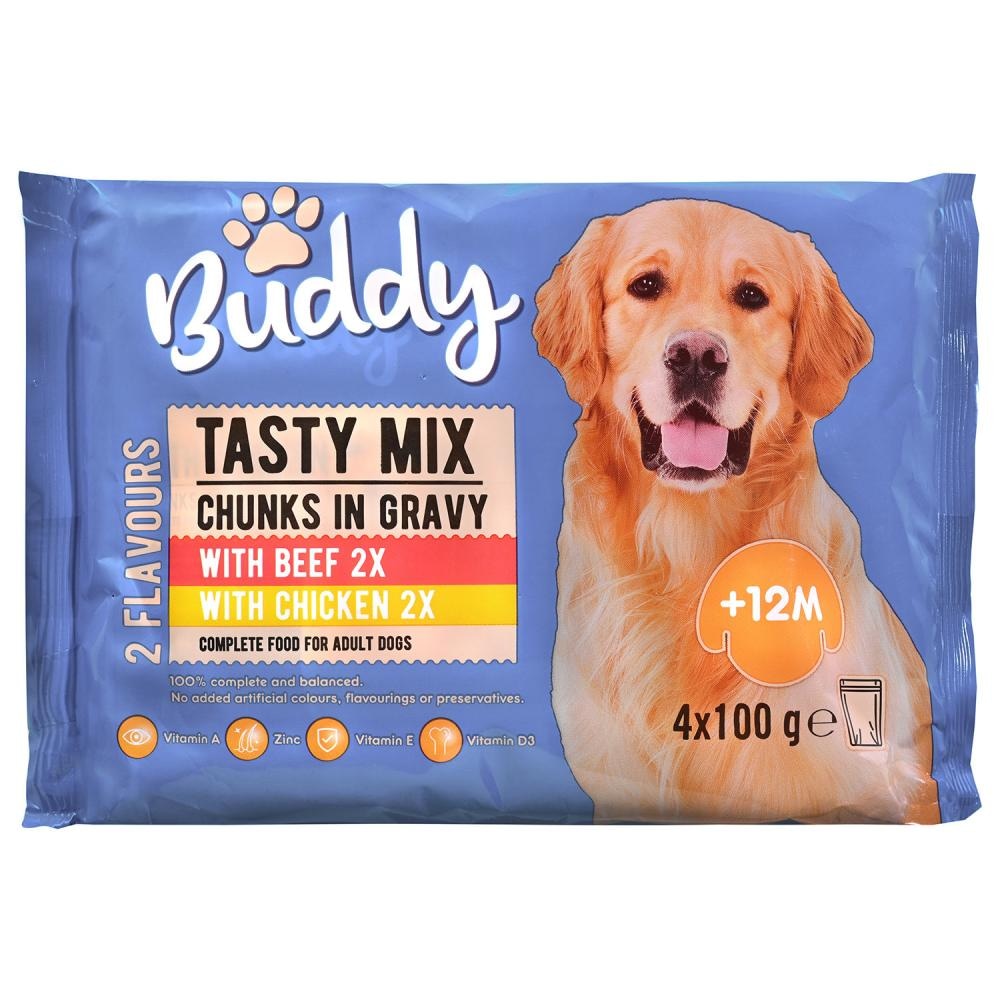 BUDDY Hrana za pse 4x100g - Akcija u trgovini Konzum