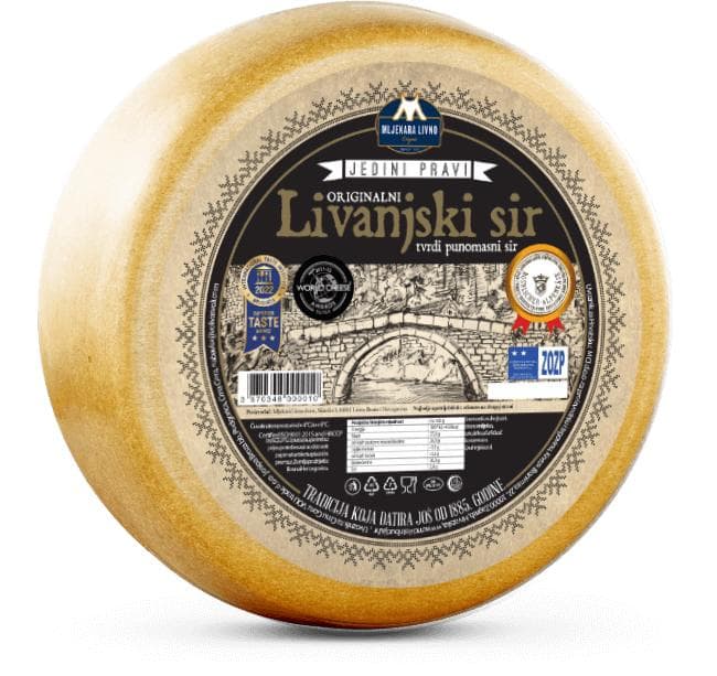 Livanjski sir tvrdi 1 kg Mljekara Livno Akcija u trgovini Konzum
