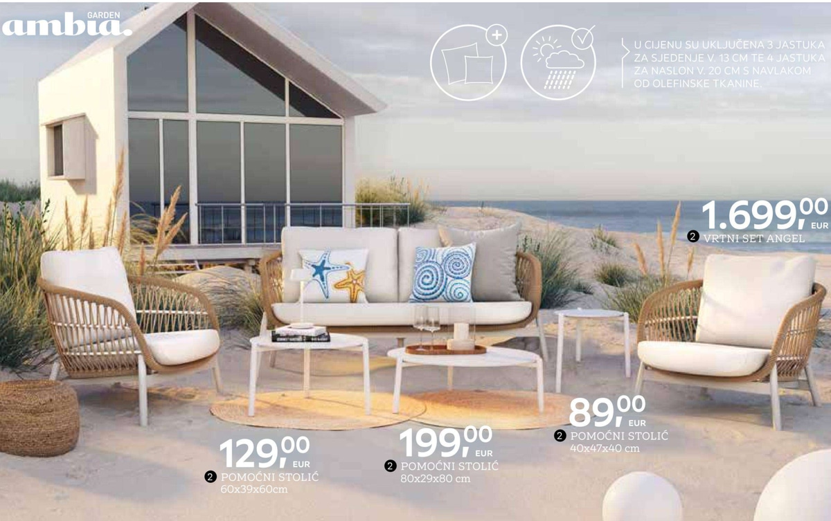 Lounge set Angel - Akcija u trgovini Lesnina