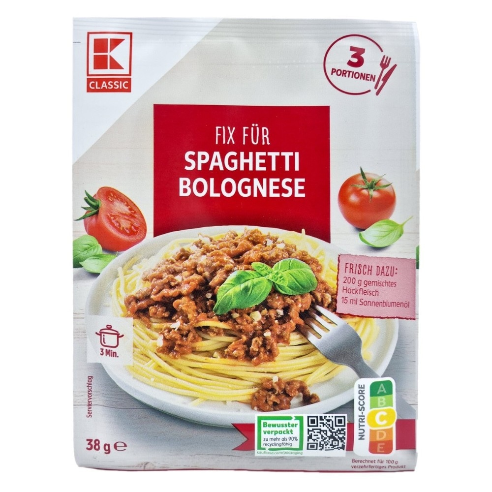 Fix Spaghetti Bolognese 38 g Classic Akcija u trgovini Kaufland
