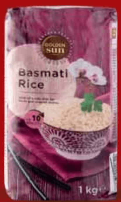 Golden Sun Basmati riža 1 kg Akcija u trgovini Lidl