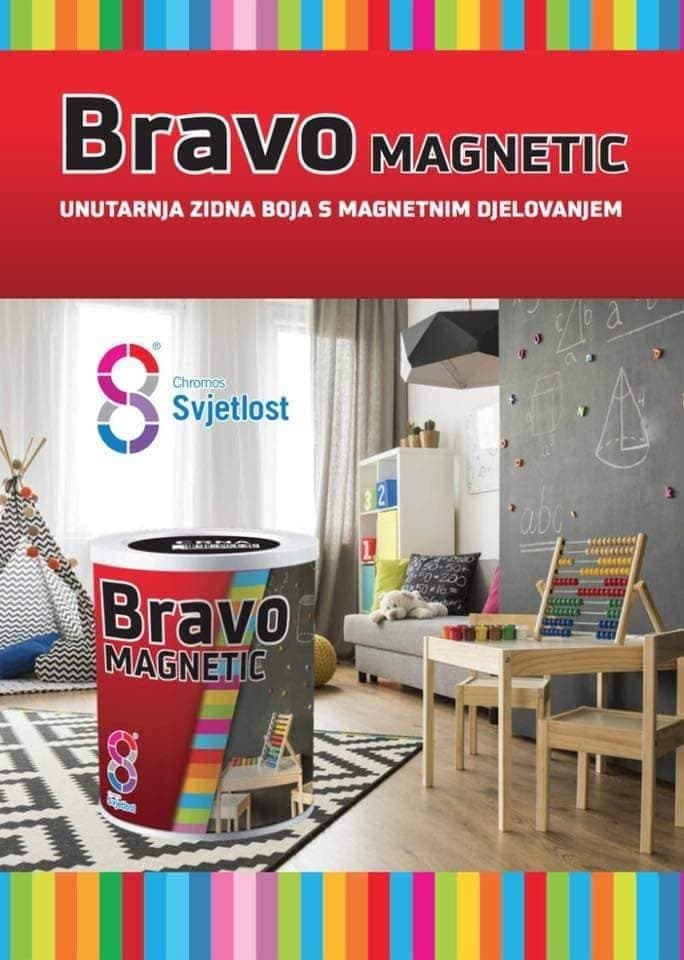 Bravo Magnetic magnetna boja za zid 0,5 l Akcija u trgovini Pevex