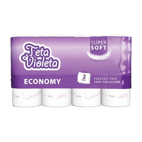 Teta Violeta Ručnici Economy dvoslojni 4 role Akcija u trgovini Vrutak