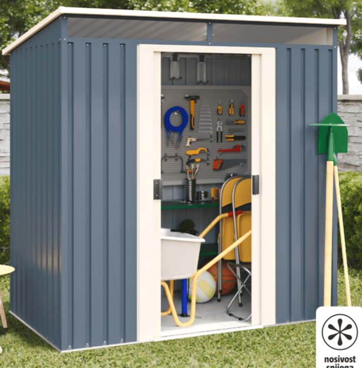 Vrtno spremište 'Hofn' d 195 x š 121 x v 196 cm, površina 2,3 m² Akcija u trgovini Bauhaus