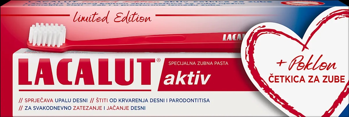 Lacalut zubna pasta + četkica 75 ml Akcija u trgovini Lidl