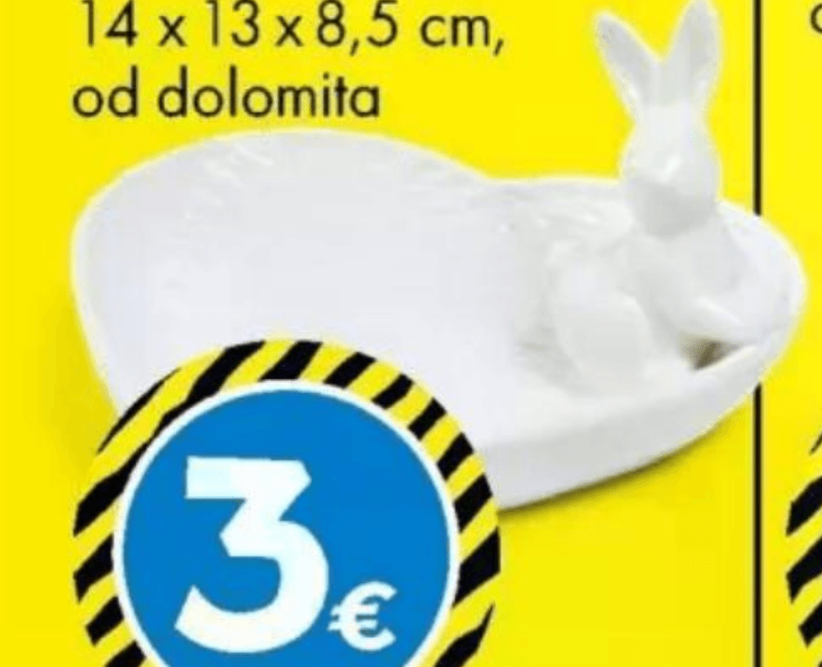 Uskrsni tanjur u obliku srca - Akcija u trgovini Tedi