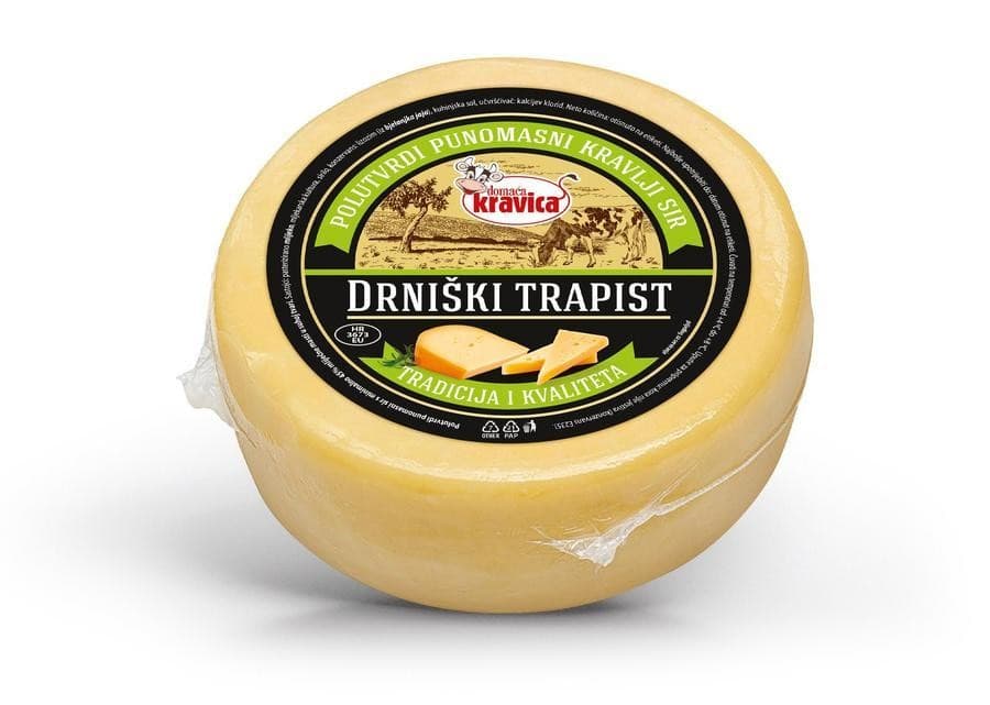 Dalmatinski sirevi Drniški trapist 1 kg Kravica Akcija u trgovini Ribola