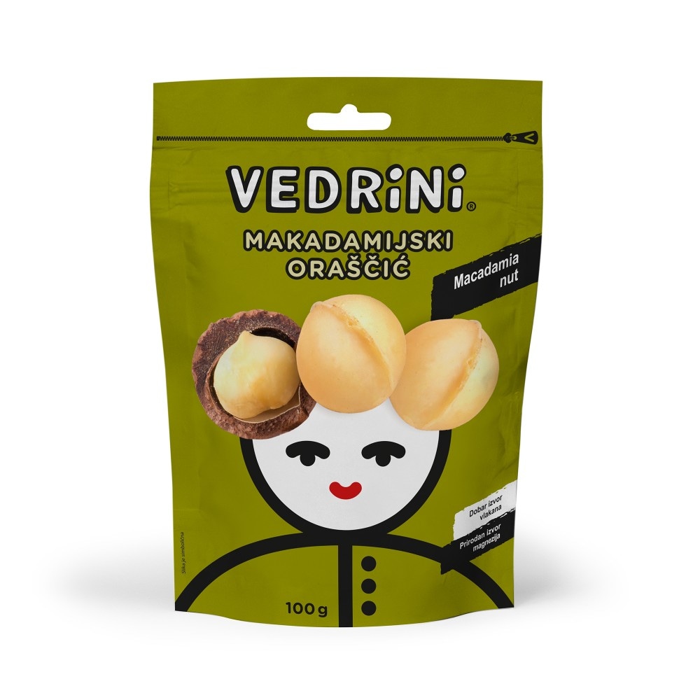 VEDRINI Makadamijski oraščić 100 g - Akcija u trgovini Kaufland