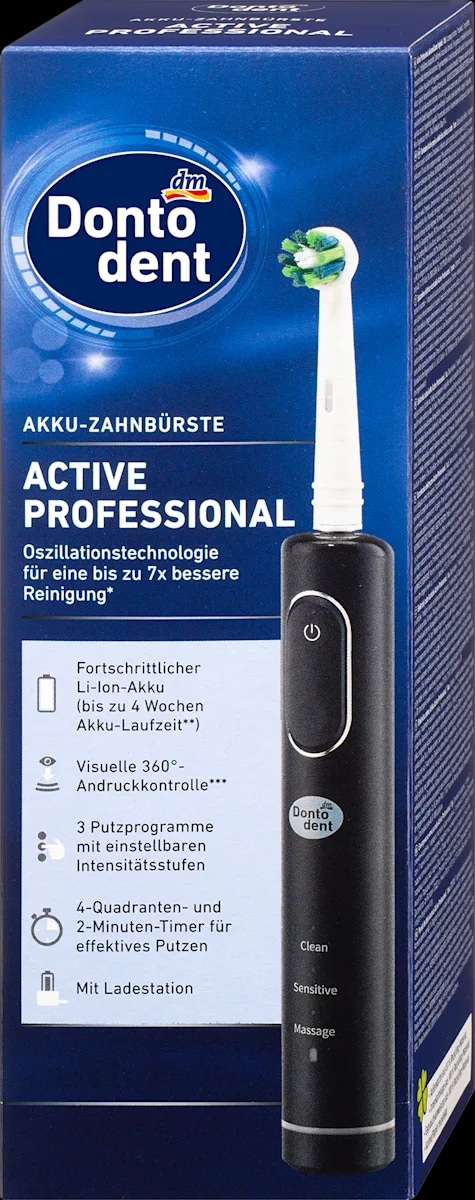 Dontodent električna četkica za zube Active Professional 1 kom. - Akcija u trgovini Dm