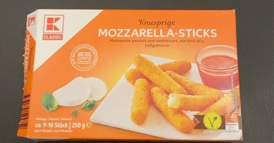 Mozzarella prutići s umakom od crvene paprike 250 g K Classic Akcija u trgovini Kaufland