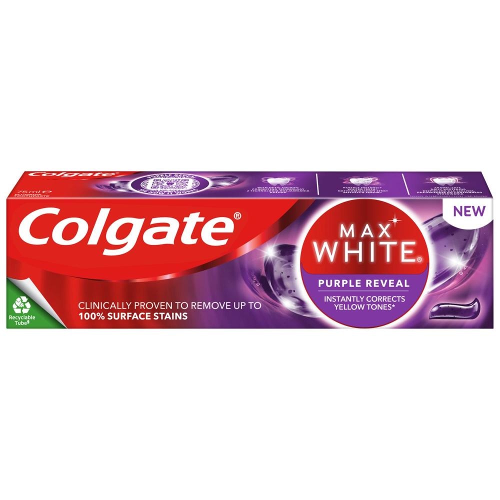 Colgate Max White Purple Reveal zubna pasta 75ml - Akcija u trgovini Konzum