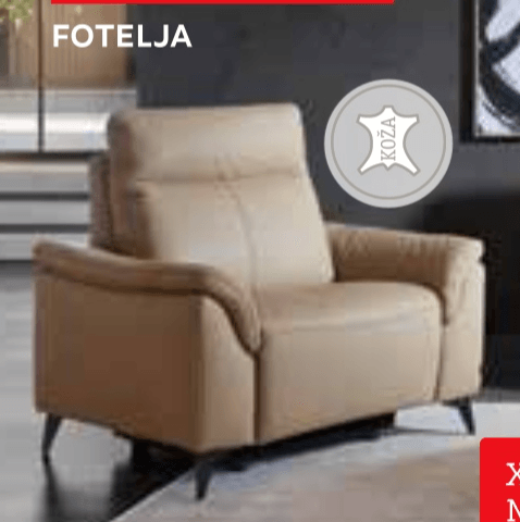 Belluti Sjedeća garnitura Alan fotelja 116x105x98 cm - Akcija u trgovini Lesnina