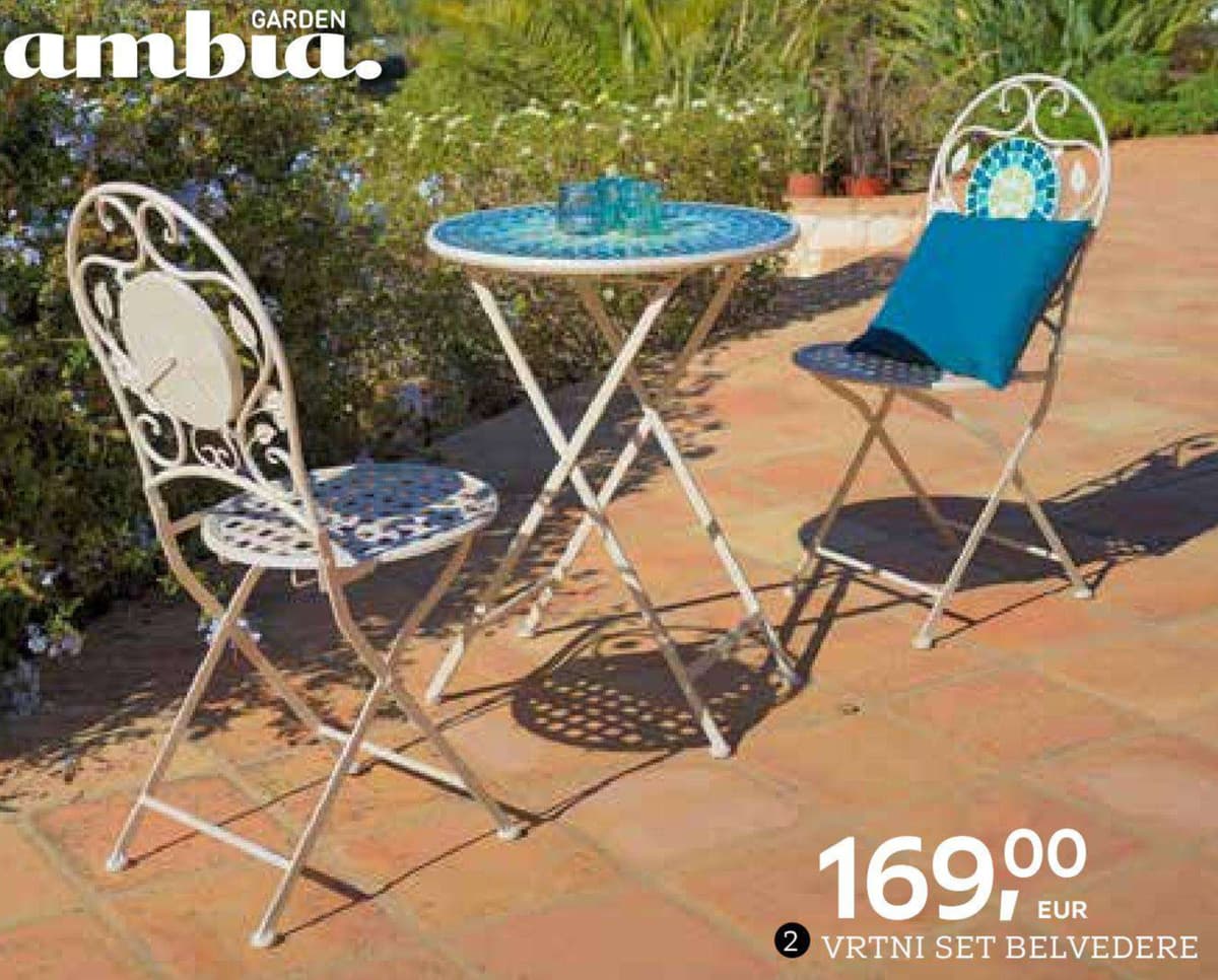 Vrtni set Belvedere Ambia Garden Akcija u trgovini Lesnina