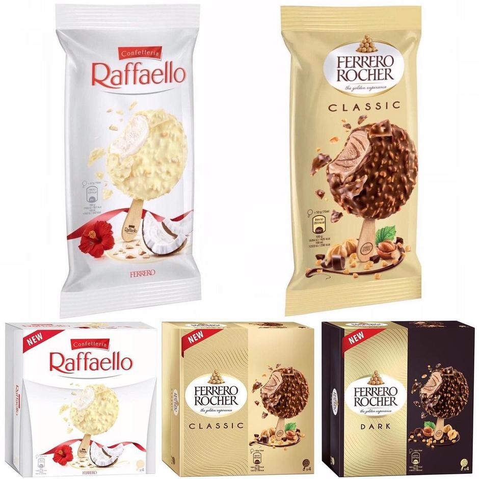 Ferrero Rocher classic / Raffaello sladoled 4x70ml - Akcija u trgovini Pivac