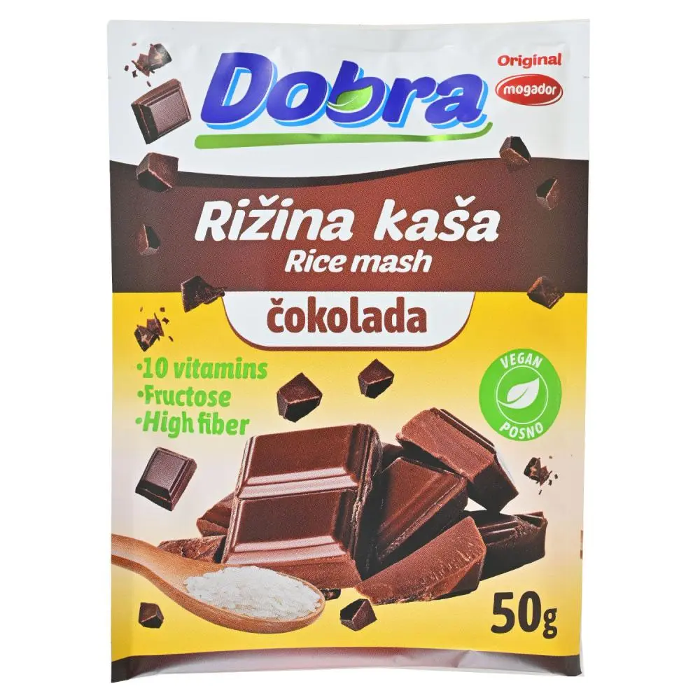 Dobra rižina kaša čokolada 50g Akcija u trgovini Bipa