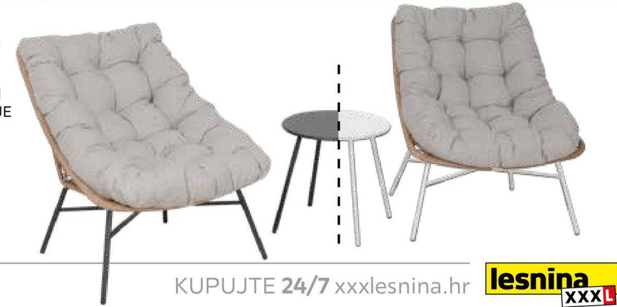 Vrtni set Flee - Akcija u trgovini Lesnina