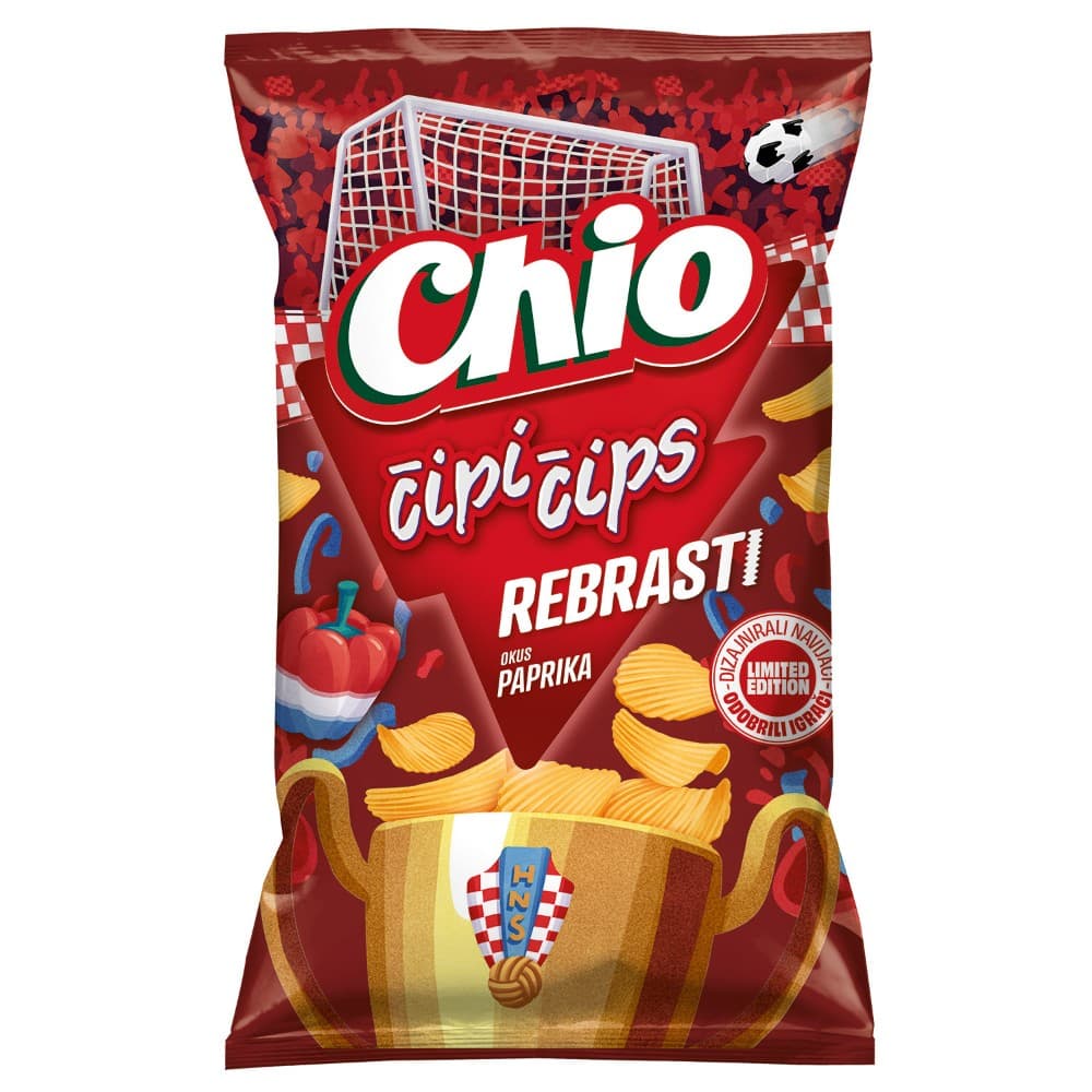 Čips Chio rebrasti paprika 190g Akcija u trgovini Vrutak