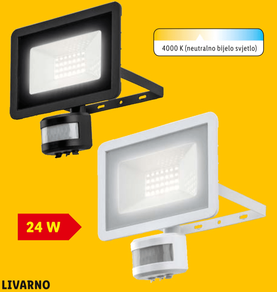 Livarno LED reflektor sa senzorom pokreta LIVARNO home - Akcija u trgovini Lidl