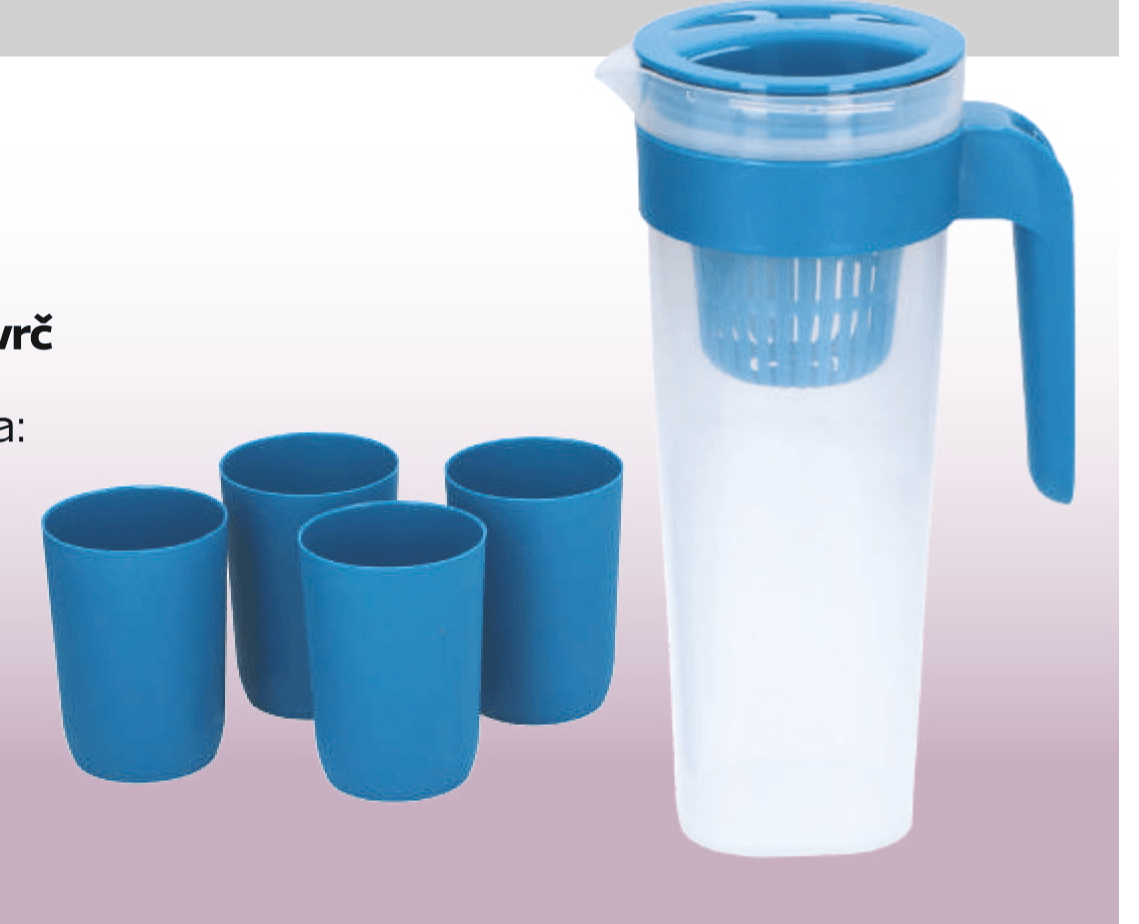 Prijenosni vrč s 4 čaše - Akcija u trgovini Tommy