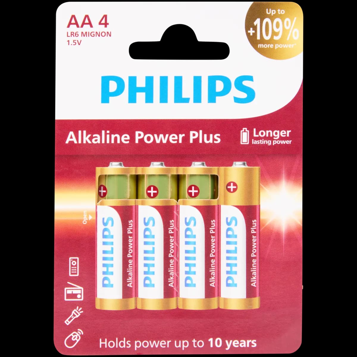 Philips Alkaline Power Plus baterije 4 komada Akcija u trgovini Action
