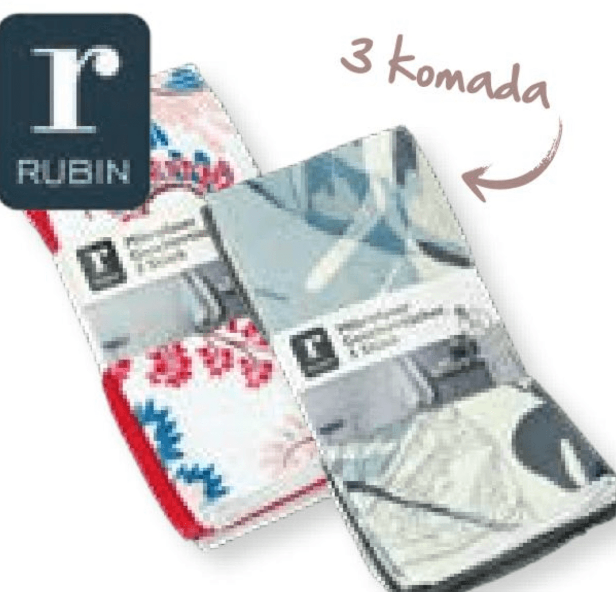 Kuhinjske krpe mikro Rubin 3 komada - Akcija u trgovini Interspar