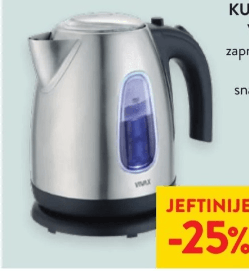 Kuhalo za vodu Vivax WH-179SS - Akcija u trgovini Spar