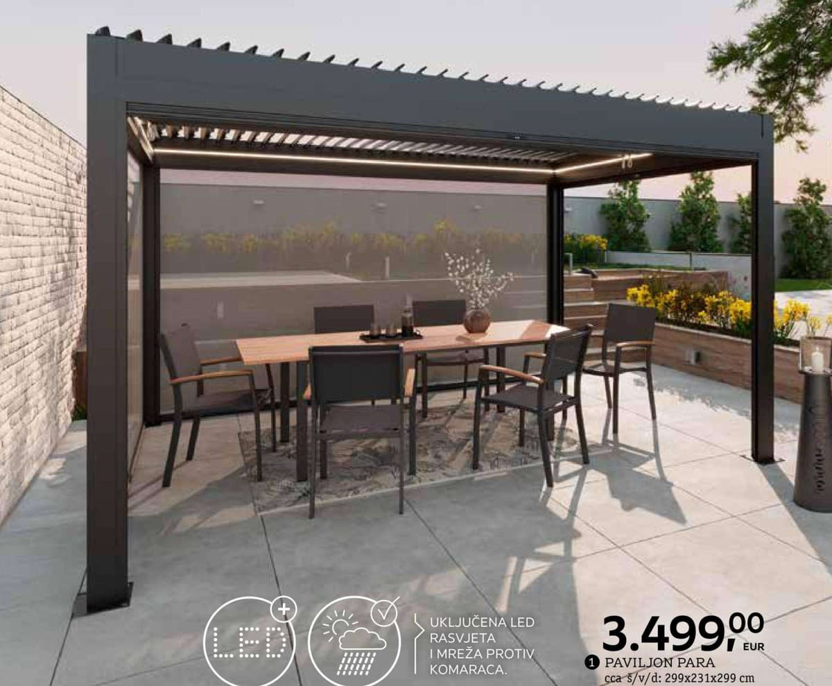 Paviljon Para amalio Akcija u trgovini Lesnina