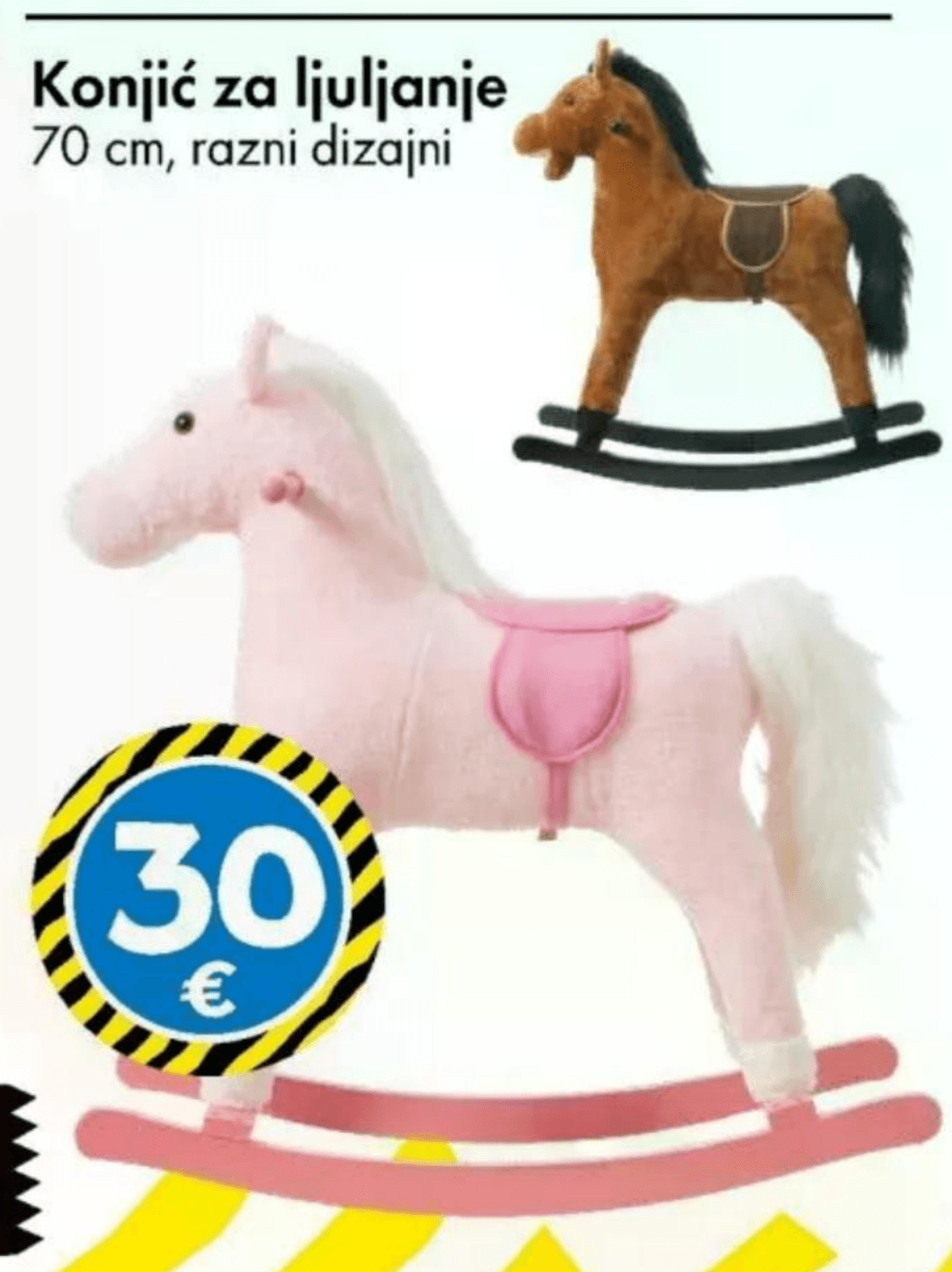 Konjić za ljuljanje - Akcija u trgovini Tedi