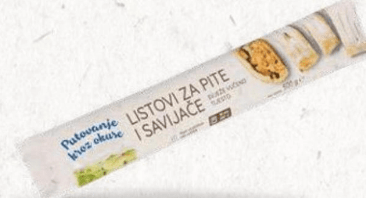 Svježe vučeno tijesto listovi za pite i savijače 500 g Putovanje kroz okuse Akcija u trgovini Eurospin