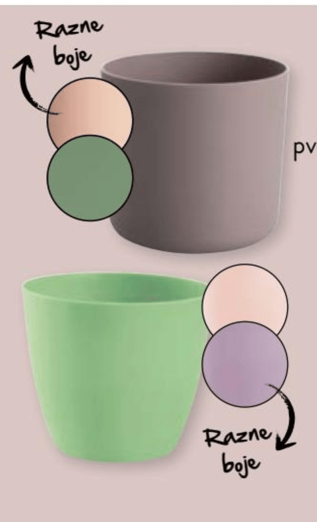 Tegla za cvijeće Lora ili Ella 1 kom - Akcija u trgovini Spar